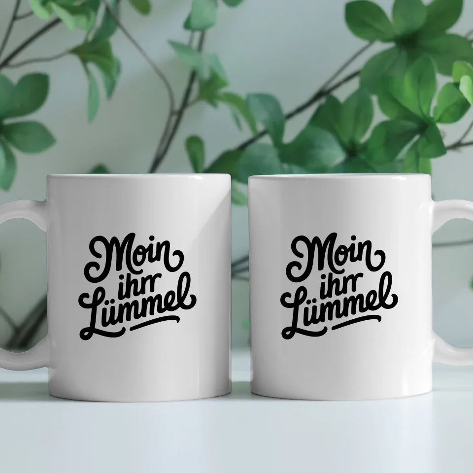 Lustige Sprüche Tasse Moin ihr Lümmel Vintage Flair Geschenk
