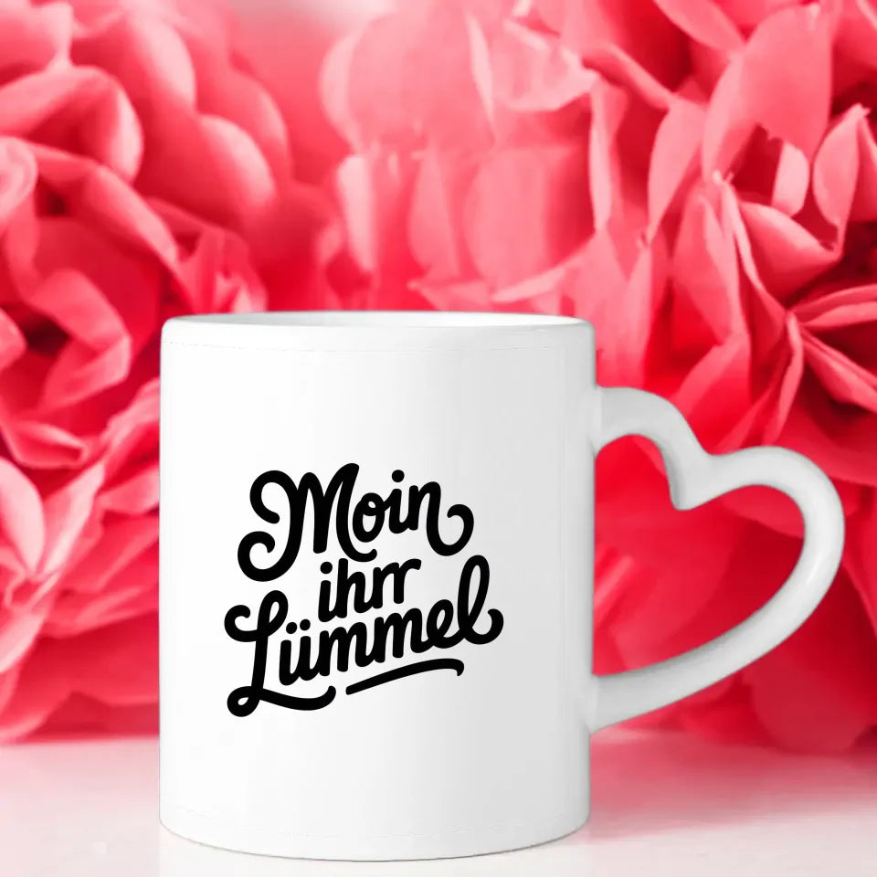 Lustige Sprüche Tasse Moin ihr Lümmel Vintage Flair Geschenk