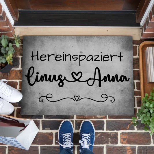 Fußmatte personalisiert Familie Verliebte originelles Geschenk für Liebende 1