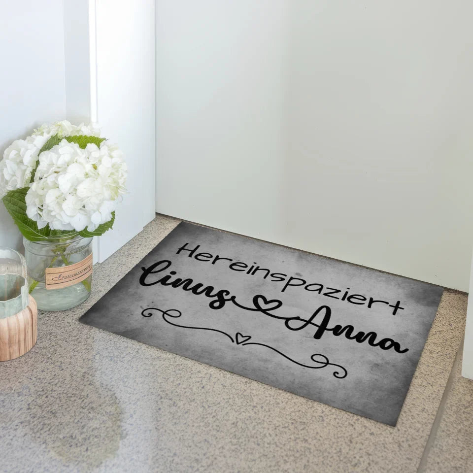 Fußmatte personalisiert Familie Verliebte originelles Geschenk für Liebende 3