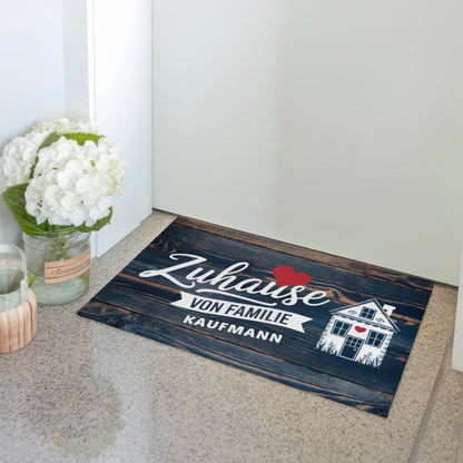 Personalisierte Familien Fußmatte mit Namen für Zuhause 3