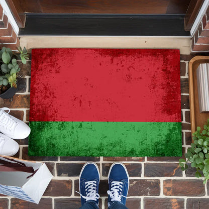 Fußmatte personalisiert mit Länderflagge und Wunschtext Belarus gestalten