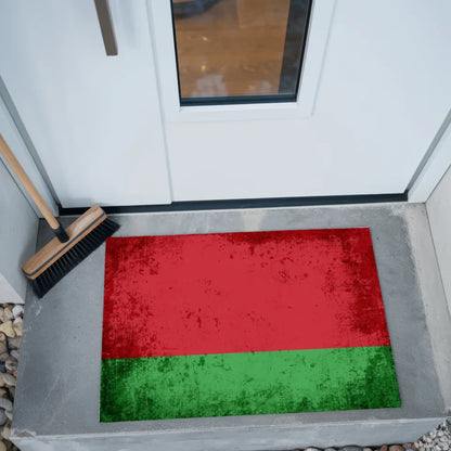 Fußmatte personalisiert mit Länderflagge und Wunschtext Belarus gestalten