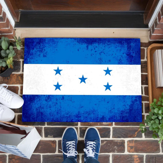 Personalisierte Fußmatte mit Länderflagge und Wunschtext Honduras