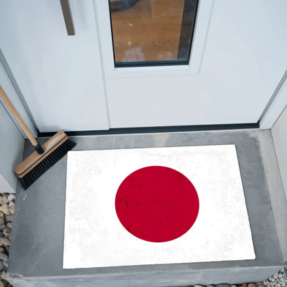 Personalisierte Fußmatte mit Länderflagge Japan Wunschtext