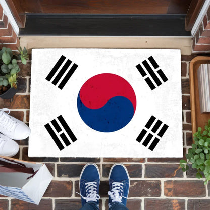 Fußmatte personalisiert Länderflagge Wunschtext Korea Süd