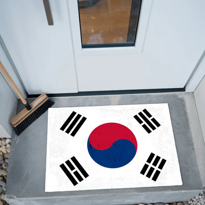 Fußmatte personalisiert Länderflagge Wunschtext Korea Süd