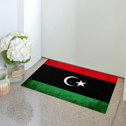 Fußmatte personalisiert mit Länderflagge Libyen und Wunschtext