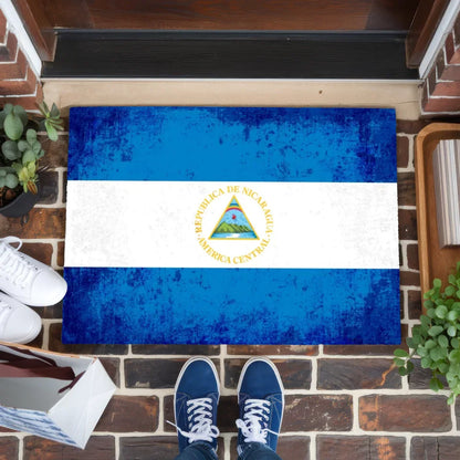 Personalisierte Fußmatte Nicaragua mit Länderflagge und Wunschtext