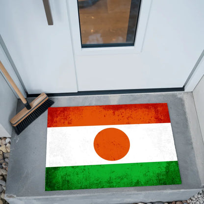 Personalisierte Fußmatte mit Länderflagge Wunschtext Niger