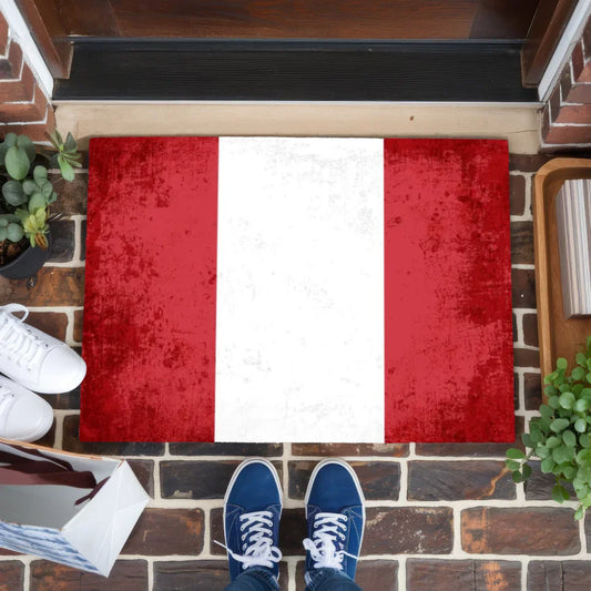 Personalisierte Fußmatte Länderflagge Wunschtext Peru Geschenk 1