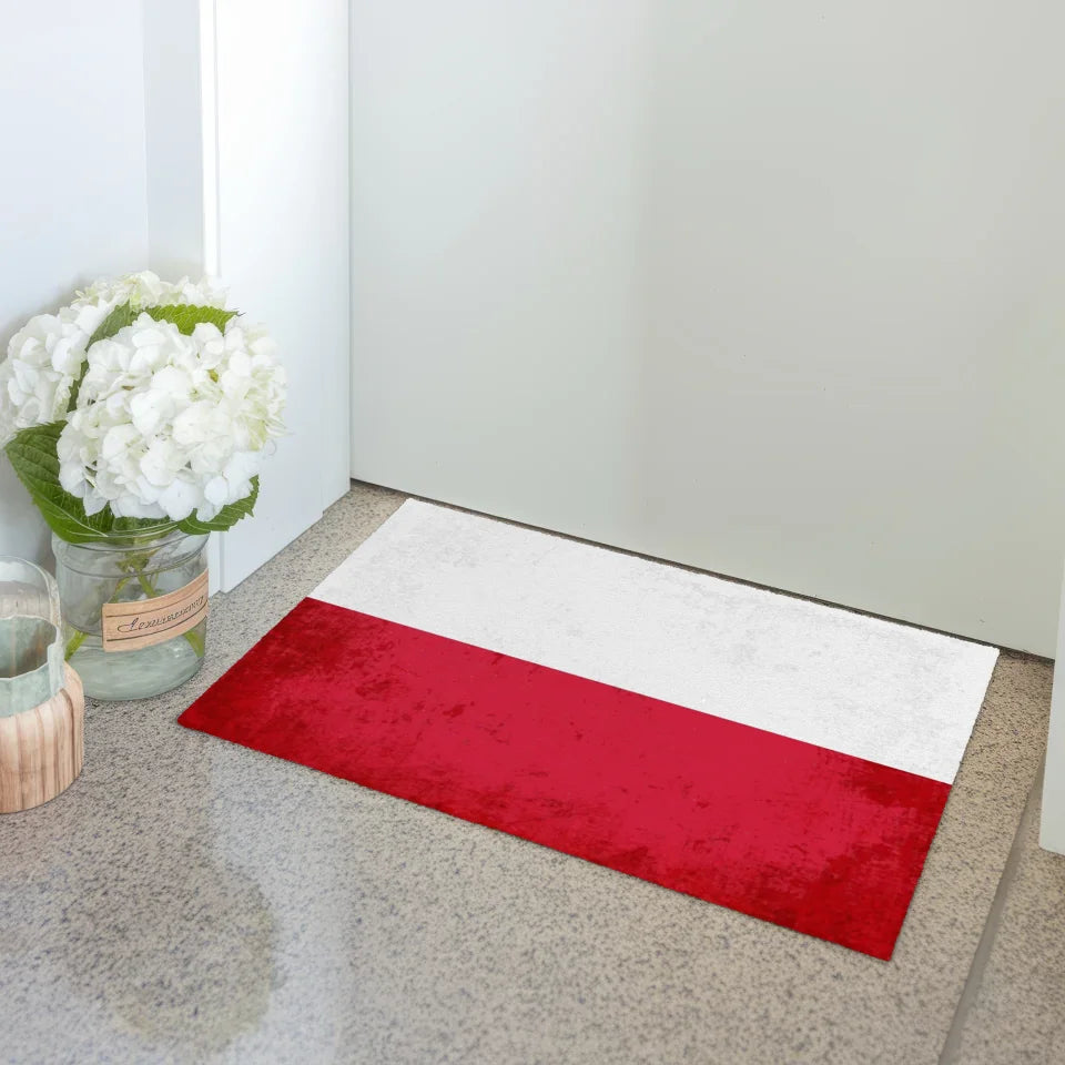 Personalisierte Fußmatte mit Länderflagge und Wunschtext Polen 3