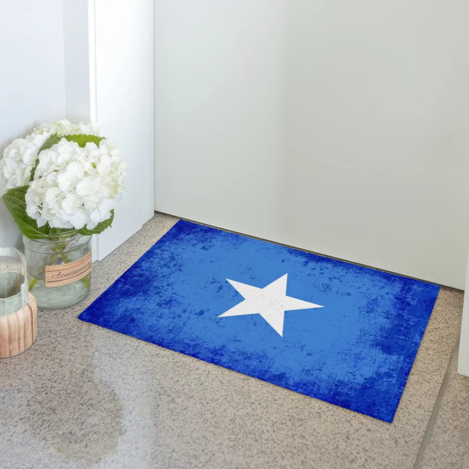 Personalisierte Fußmatte mit Länderflagge Somalia und Wunschtext