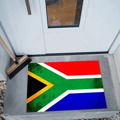 Fußmatte personalisiert mit Länderflagge Südafrika und Wunschtext