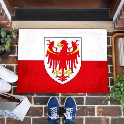 Personalisierte Fußmatte mit Länderflagge Wunschtext Südtirol Trentino