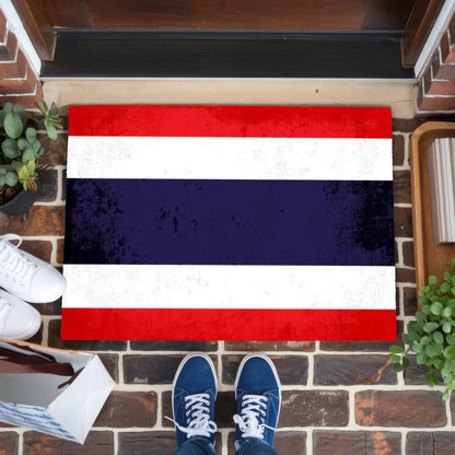 Personalisierte Fußmatte mit Länderflagge Thailand und Wunschtext gestalten