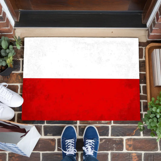 Personalisierte Fußmatte Thüringen mit Länderflagge Wunschtext