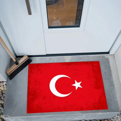 Personalisierte Fußmatte mit Länderflagge und Wunschtext Türkei gestalten