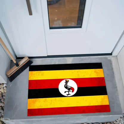 Personalisierte Fußmatte Uganda mit Länderflagge und Wunschtext gestalten 2