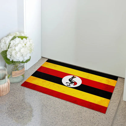 Personalisierte Fußmatte Uganda mit Länderflagge und Wunschtext gestalten 3