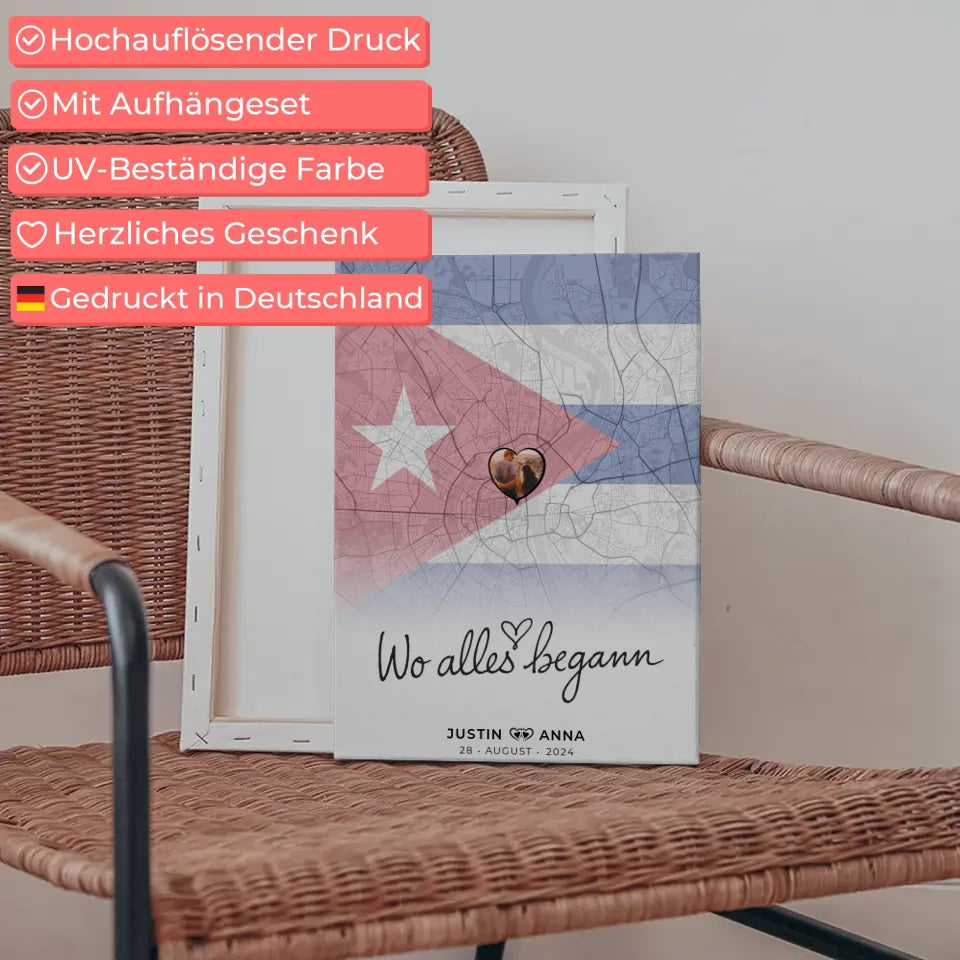 Personalisierte Leinwand Paare Cuba Kuba Wo Alles Begann Foto 5