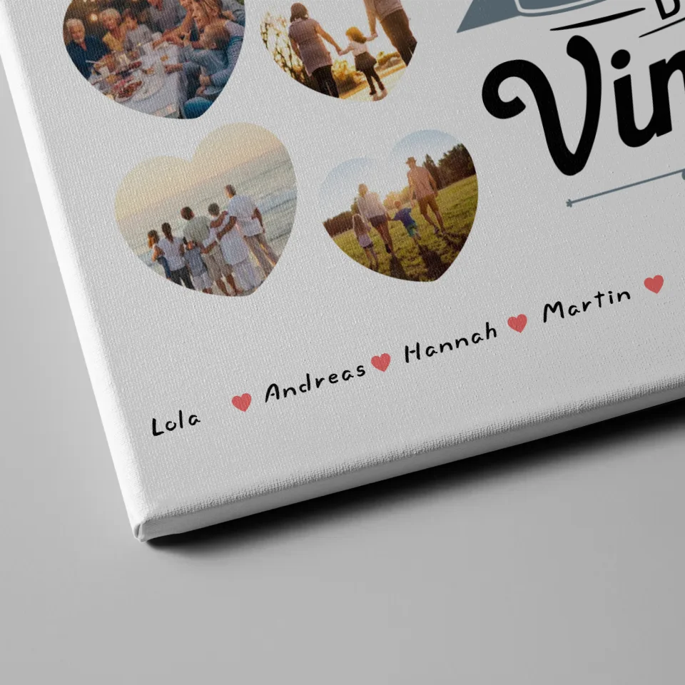 Geschenk Leinwand individuell 45 Geburstag Nicht alt sondern Vintage mit Name 4