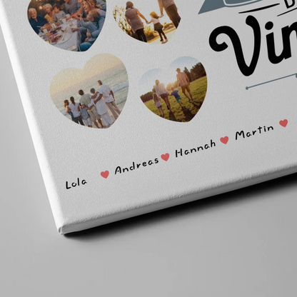 Geschenk Leinwand individuell 45 Geburstag Nicht alt sondern Vintage mit Name 4