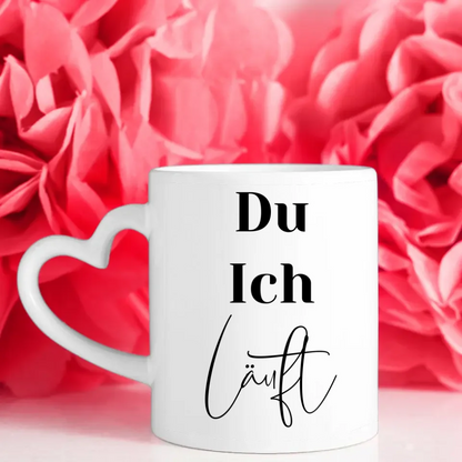 Personalisierte Tasse Liebe Du Ich Läuft Stadtkarte