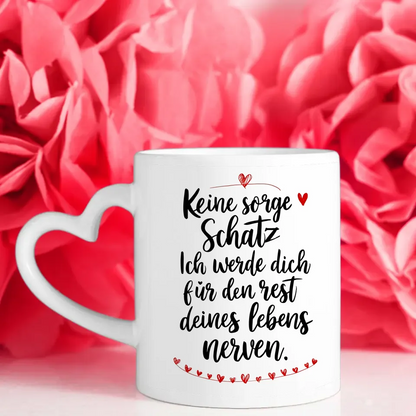 Tasse personalisiert für Paare Keine Sorge Schatz Stadtkarte