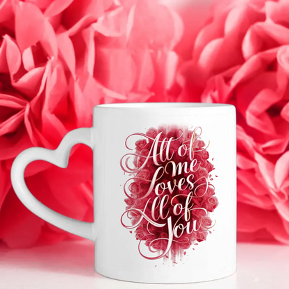 Personalisierte Tasse Liebe All Of Me Loves All Of You Stadtkarte