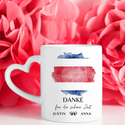 Personalisierte Tasse Urlaub Erinnerung Costa Rica Stadtkarte