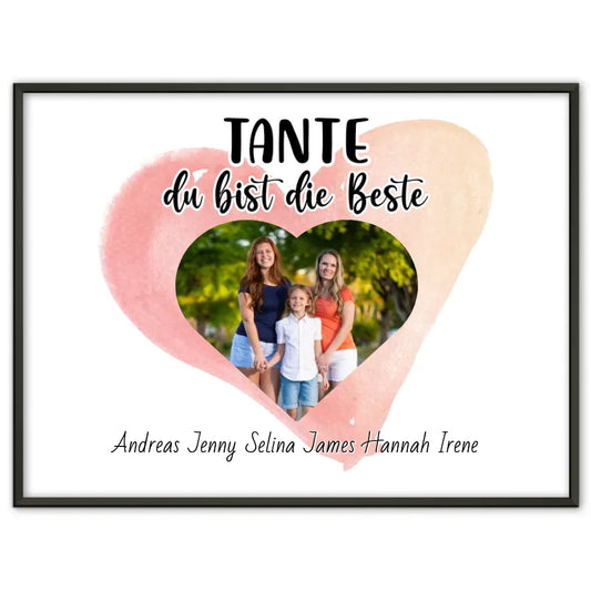 Poster für Tante du Bist die Beste Personalisiert