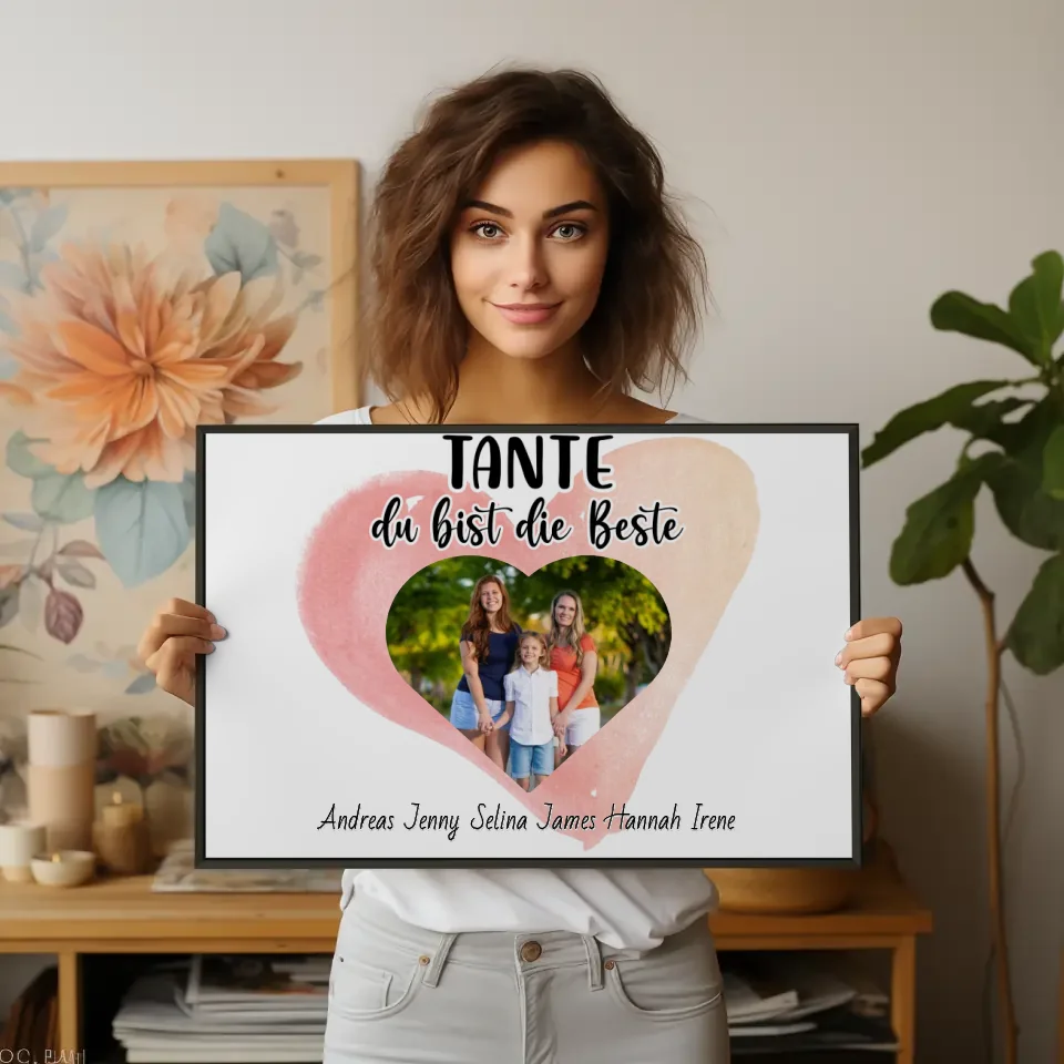 Poster für Tante du Bist die Beste Personalisiert