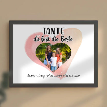 Poster für Tante du Bist die Beste Personalisiert