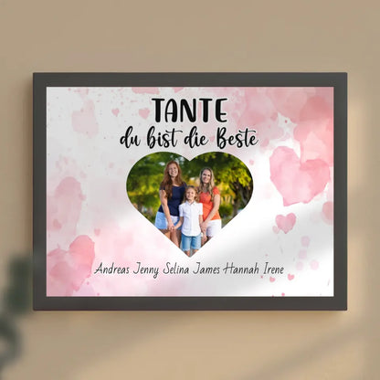 Personalisiertes Poster Tante du Bist die Beste