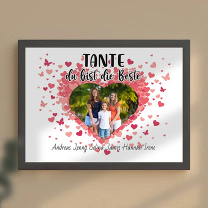 Tante Poster Personalisiert Tante du Bist die Beste