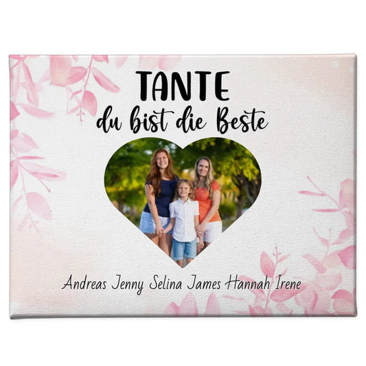 Tante Leinwand Tante du Bist die Beste Personalisiert