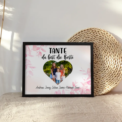 Tante Poster Tante du Bist die Beste Personalisiert