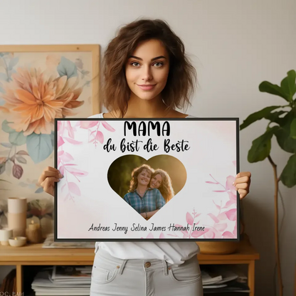 Mama Poster Mama du Bist die Beste Personalisiert