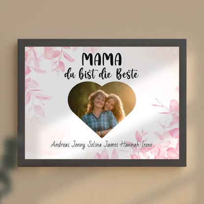 Mama Poster Mama du Bist die Beste Personalisiert