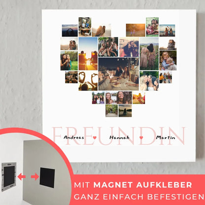 Fotoboard für Beste Freundin Zum Geburtstag 24 Fotos & Namen