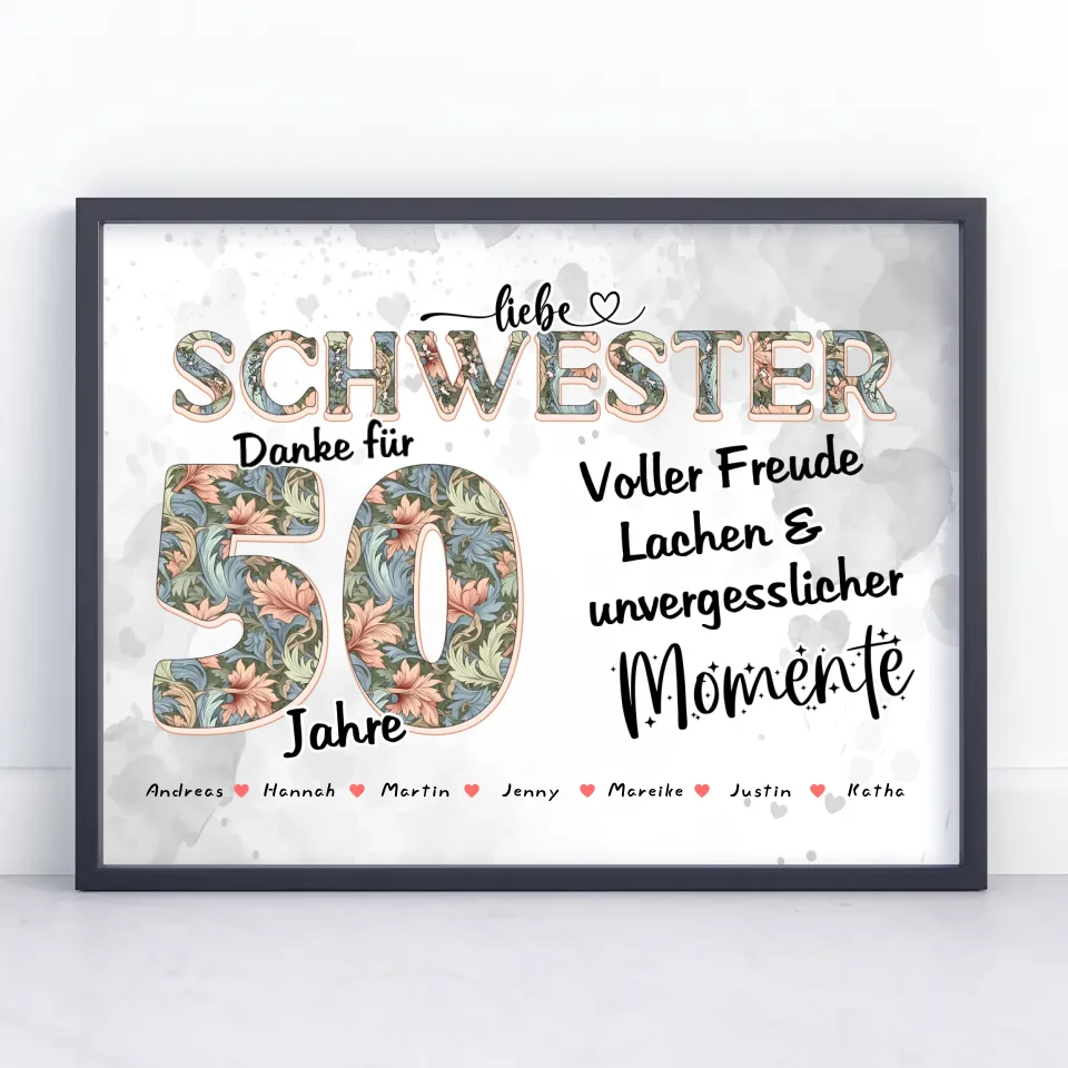 Schwester Geschenk für 20 Geburtstag