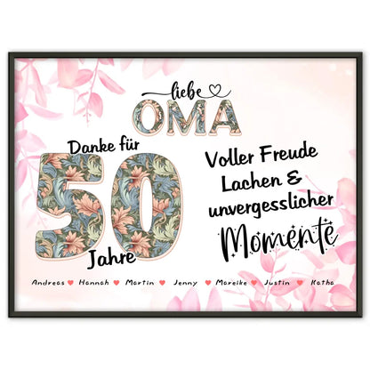 Oma Geschenk für 50 Geburtstag
