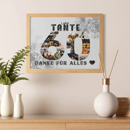 60 Geburtstag Geschenke Poster Tante Danke für alles