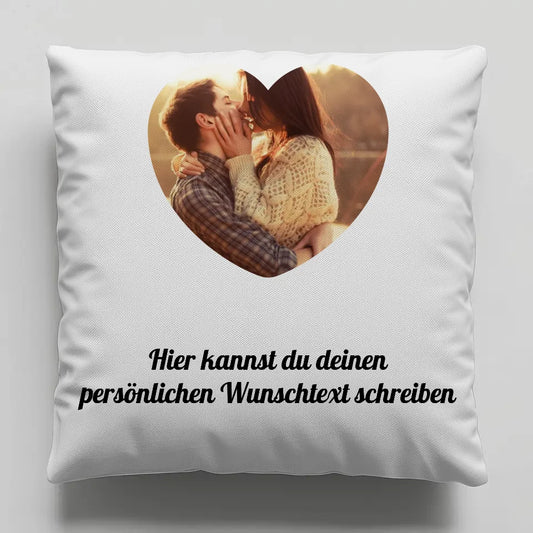 Personalisiertes Foto Kissen Paare für Valentinstag mit Foto 1
