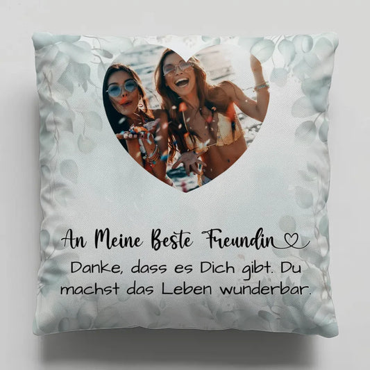 Personalisiertes Kissen Beste Freundin Zum Geburtstag und Wunschtext 1