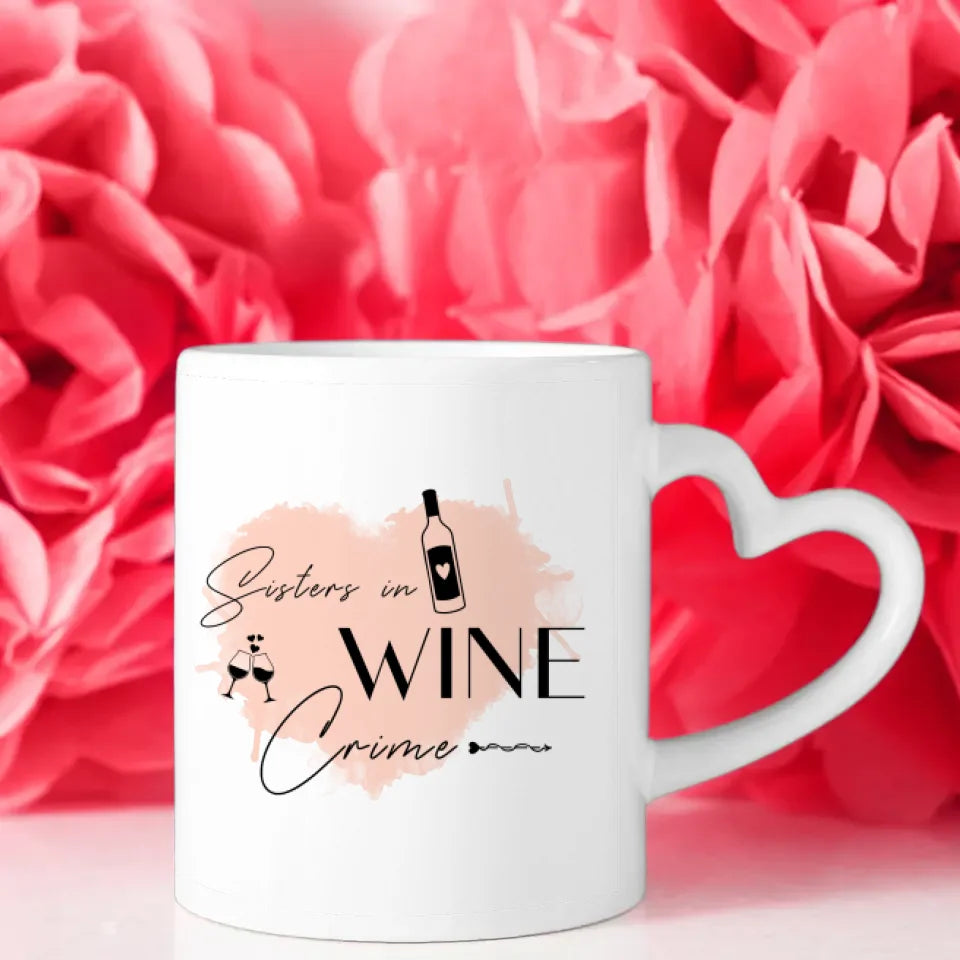 Tasse Beste Freundin Frankreich Eiffelturm 1 Sisters in wine crime