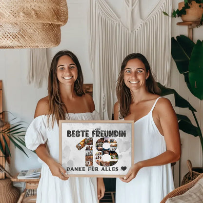 18 Geburtstag Danke für Alles Poster personalisiert für