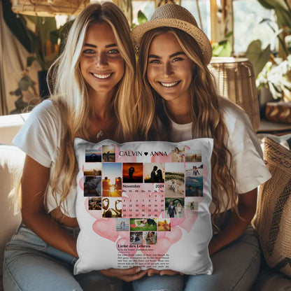 Personalisiertes Kissen Paare Fotocollage Definition Liebe Des Lebens