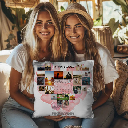 Personalisiertes Kissen Paare Fotocollage Definition Liebe Des Lebens